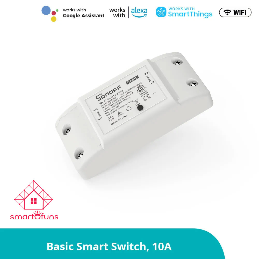 SONOFF BASIC R2 – WiFi Wireless Smart Switch – eWeLink App Control