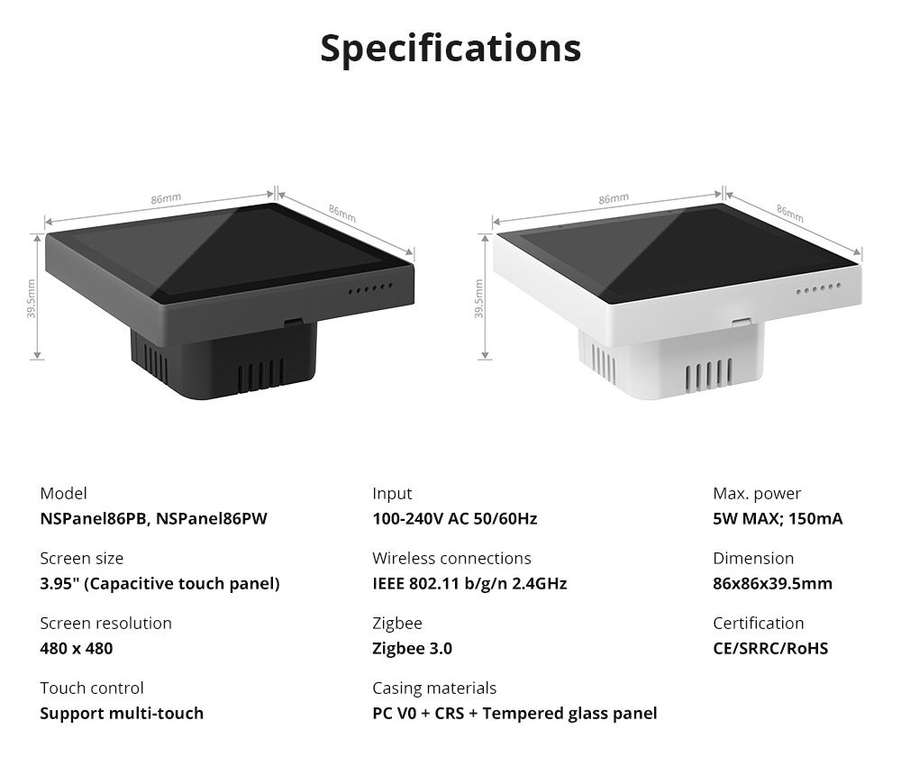 SONOFF NSPanel Pro Smart Home Control Panel