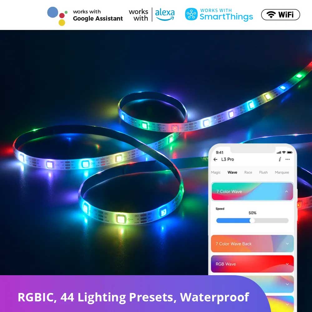 SONOFF L3 Pro RGBIC Smart LED Strip Lights 5M/16.4Ft