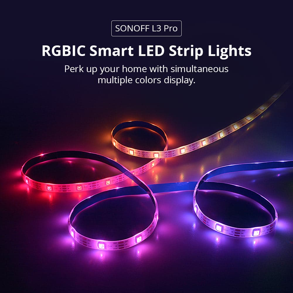 SONOFF L3 Pro RGBIC Smart LED Strip Lights 5M