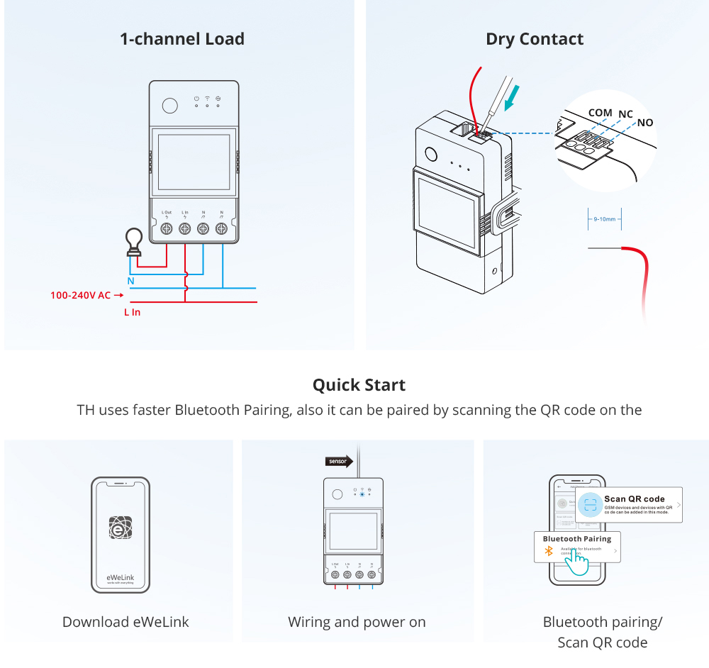 SONOFF TH Elite 20A Smart Temperature and Humidity Monitoring Switch