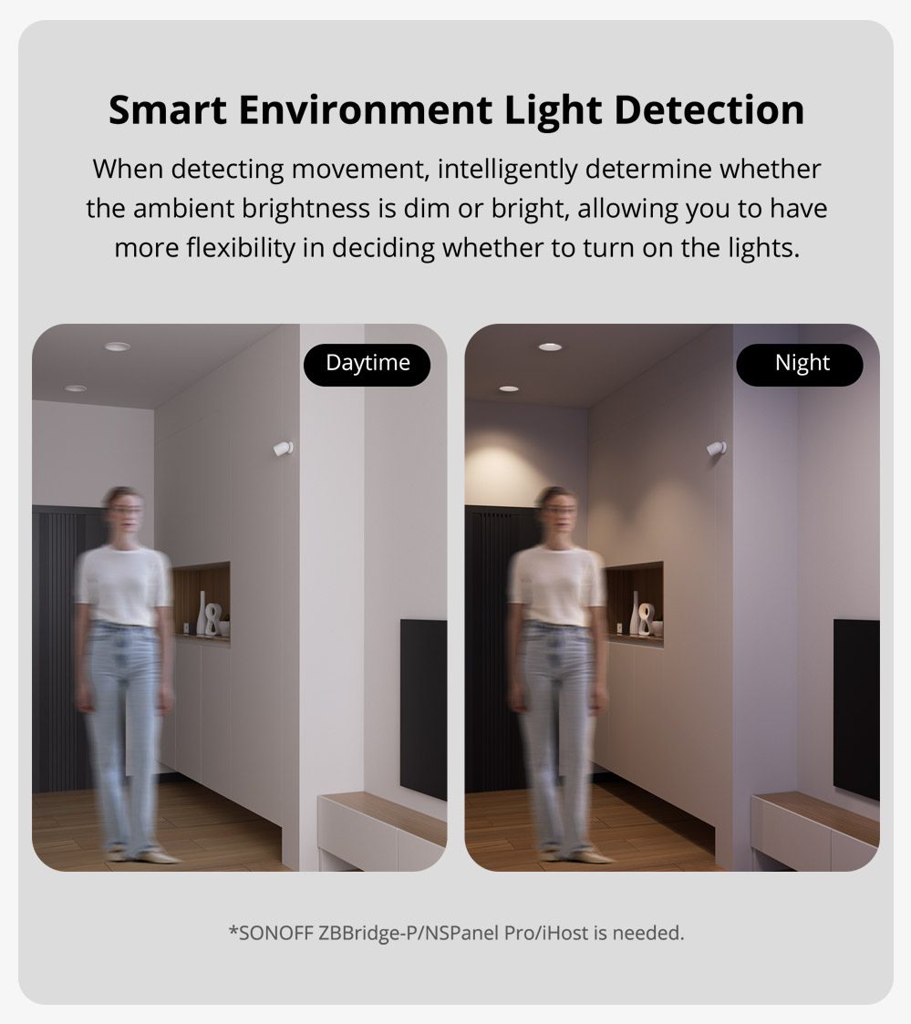 SONOFF ZigBee Motion Sensor - SNZB-03P features image