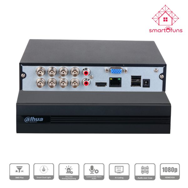 Dahua XVR1B08-I 2MP 8 Port DVR Machine - SmartOfuns