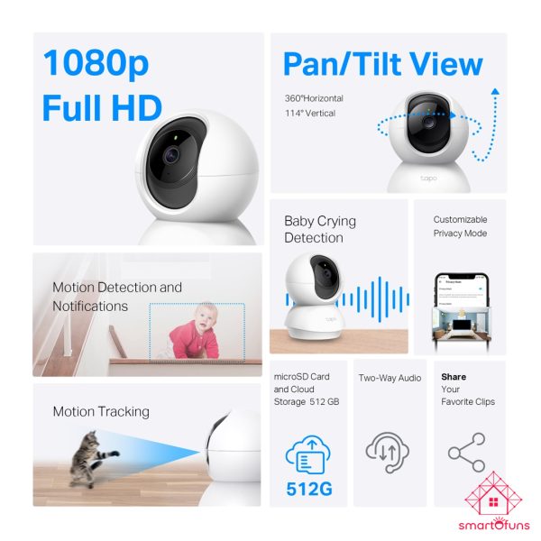 Tapo C200 2MP smart wifi IP Camera SmartOfuns