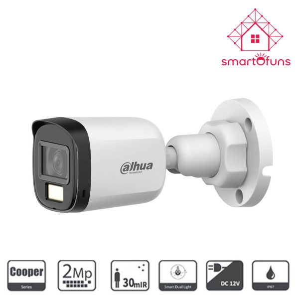 Dahua HAC-B1A21-U-IL 2MP Full-Color Audio HDCVI Bullet Camera - SmartOfuns