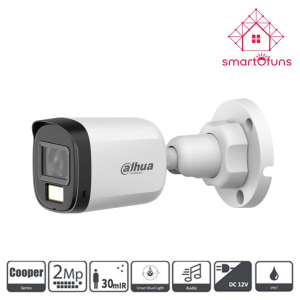 Dahua HAC-B1A21-U-IL-A 2MP Full-Color Audio HDCVI Bullet Camera - SmartOfuns