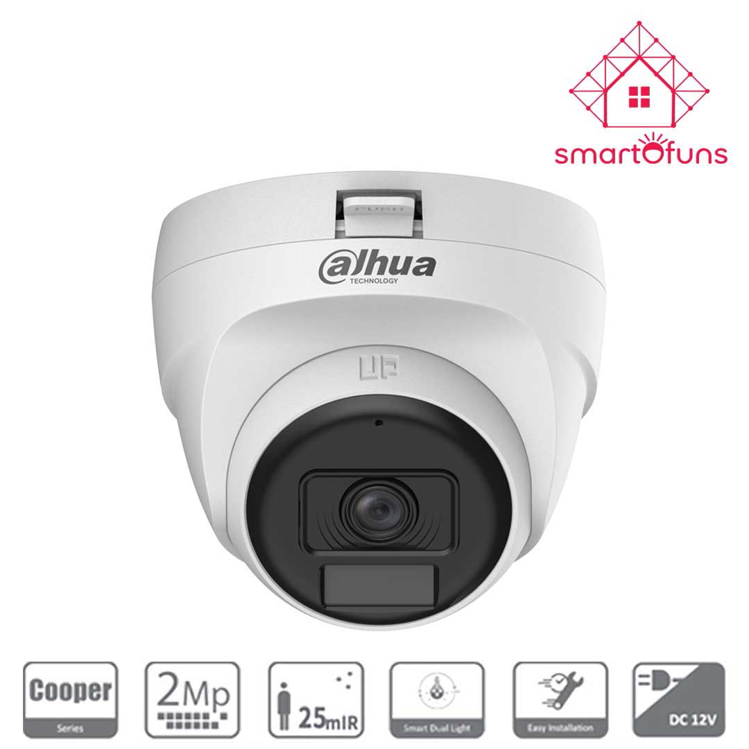 Dahua HAC-T1A21-U-IL 2MP Full-Color Audio HDCVI Dome Camera - SmartOfuns