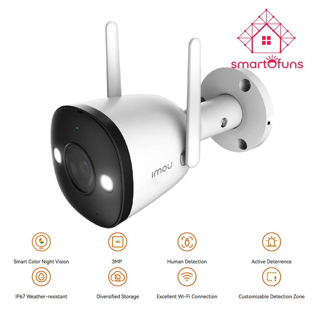 Imou Bullet 2E – 3MP Smart WiFi Bullet IP Camera