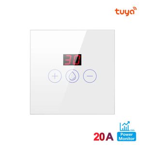 Tuya WiFi Smart 20A DP Touch Switch with Countdown Timer & Power Monitoring – White Color