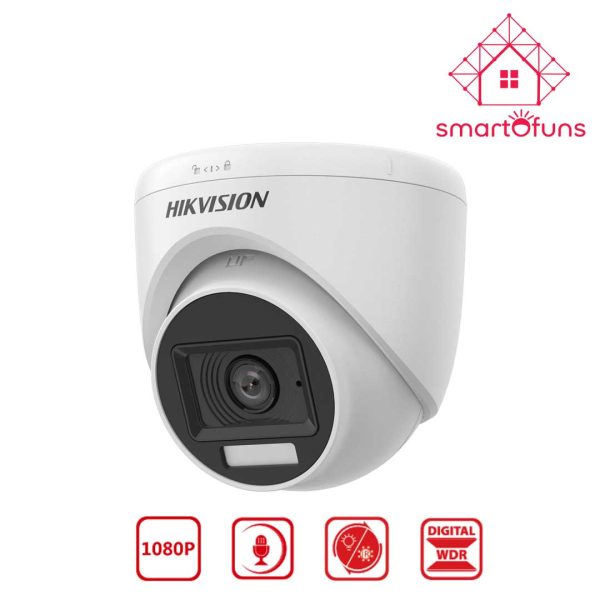 Hikvision DS-2CE76D0T-LPFS 2MP Full-Color HDCVI Audio Dome Camera