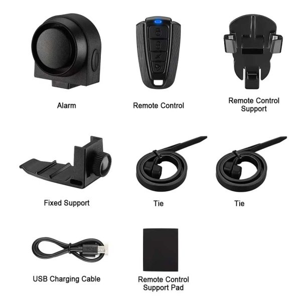 Wireless Rechargeable Anti-Theft Security Alarm (what's in the box)